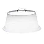 image of Cal-Mil P313 Pie Cover – 12" Diameter x 4" Height, Clear Acrylic BPA‑Free Plastic, Flat Top Design