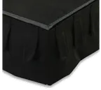 image of Forbes Industries 4163-4 Stage Platform Skirt, Box Pleat Valance, 4'L, 24-32"H, Flame Retardant Fabric, Sold Each