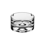 image of Steelite P13505 - Square Crystalline Clear Pasabahce Glass Ashtray, 4" x 4" x 2.25" , - 6/Case