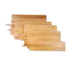 image of American Metalcraft 1836 Rectangular Pizza Peel, 18" x 29½" Wood Blade, 36" Length, Wood Handle