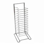 image of American Metalcraft 19029 Pizza Pan Rack – 15 Steel Shelves, 5‑15 Pans 10‑17″ x 1¼″, 27″ 1″ Centers