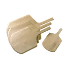 image of American Metalcraft 2212 Pizza Peel – Rectangular 12" x 13" Wood Blade, 22" Length, Wooden Handle