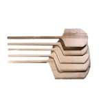 image of American Metalcraft 4216 Pizza Peel Rectangular 16" X 17" Wood Blade, 42" Length, Handle Hand Wash