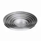image of American Metalcraft A4006 Straight 6" ID 1" Deep Aluminum Pizza Pan, 18-Gauge