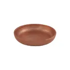 image of American Metalcraft ADSEAC12 Seafood Tray, 80-oz round, 12" dia x 2.25" H, hammered aluminum with copper