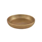 image of American Metalcraft ADSEAG14 Seafood Tray, 14" Dia x 2½" H, 128 oz Capacity, Hammered Aluminum Gold