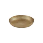 image of American Metalcraft ASEAG12 Seafood Tray 12" Diameter x 2" H, 80 oz, Hammered Aluminum, Gold