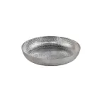 image of American Metalcraft ASEAS12 Seafood Tray, 80 oz, 12" Diameter x 2" H, Hammered Aluminum, Silver, Hand Wash