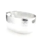 image of American Metalcraft ATHS10 10-Quart Beverage Tub 15"L x 10-3/4"W x 7-1/4"H Hammered Silver Aluminum