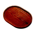 image of American Metalcraft AWB12 Oval Serving Board, 12" L x 9" W x 3/4" H, Ash Wood Tray, Hand Wash Only, Wooden Platter