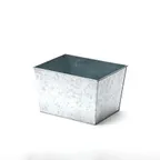 image of American Metalcraft BEVG129 Ice Tub, 12.5" L x 9.9" W x 7.9" H, Housing, Silver Finish, Hand Wash