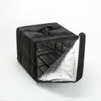 image of American Metalcraft BLB1914 Pizza Delivery Bag 19x19x14 in Black Nylon 6‑9 Boxes, Rack & Straps