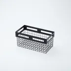 image of American Metalcraft BNRB126 Twilight Basket, Rectangular Black Metal, 12-1/2" L x 6-1/2" W x 6" H