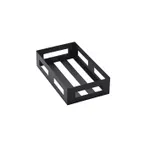 image of American Metalcraft BTH1 Rectangular Stainless Steel Serving Crate, Black, 9-1/4" Length