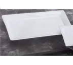 image of American Metalcraft CER23 Platter 18-1/4" x 9-1/4" Ceramic Wide Rim DishwasherSafe, Fits IS14 Stand