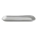 image of American Metalcraft CP12CL Rectangular Platter, 12" L x 7-1/8" W x 1" H, White Melamine, BPA-Free