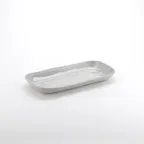 image of American Metalcraft CPL14SH Plastic Serving Platter, 14.25" L x 7-3/8" W x 1-3/8" H Gray, BPA-Free Melamine, NSF