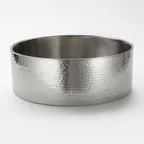 image of American Metalcraft DWBH16 Double-Wall Bowl, 16", 16-Quart (512 oz), Hammered Stainless Steel