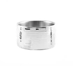 image of American Metalcraft DWBH4 Double‑Wall Serving Bowl, 4‑3/4" x 2‑1/2", 1‑Quart Hammered Steel