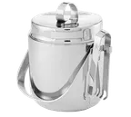 image of American Metalcraft DWIB40 Top‑Shelf™ Ice Bucket 40 oz 5‑7/8" × 7‑1/2" H, Stainless, DW, Grating