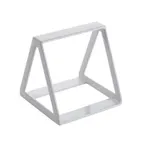 image of American Metalcraft DWRW5 Rubberized White Display Wedge, 5" H, Fits 9" W