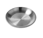 image of American Metalcraft DWSEA12 12" Double Wall Stainless Steel Seafood Tray, 80 oz Capacity, Round, 2.25" H