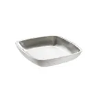 image of American Metalcraft DWSSEA10 Double Wall Stainless Steel 10" Square Seafood Tray, Insulated Serving Tray