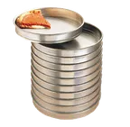 image of American Metalcraft HA5015 Straight-Sided Pizza Pan, 15" x 14-7/8" ID, 2" Deep, 14-Gauge Aluminum