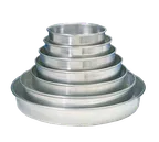 image of American Metalcraft HA90091.5 Pizza Pan, 9"/8-1/4" IDs, 1.5" Deep, Tapered Nesting 14‑Gauge Aluminum