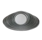 image of American Metalcraft HC2006 Pizza Pan – 6" Top, 5-5/8" Bottom ID, 1/2" Deep, 14‑Gauge Aluminum