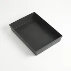 image of American Metalcraft HCDS1410 Detroit-Style Pizza Pan, 14" L x 10" W x 2½" H, 14G Anodized Aluminum