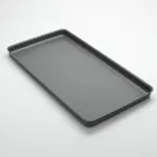image of American Metalcraft HCTF122415 Deep Dish Pizza Pan – 24" x 12" x 1.5" , 14-Gauge Anodized Aluminum