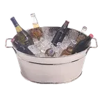 image of American Metalcraft HMDOB19149 Beverage Tub 25 Qt 19-3/8"L x 14"W x 9-1/4"H 18/8 Stainless Steel