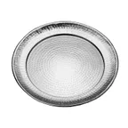 image of American Metalcraft HMRST1601 Round Serving & Display Tray, 16" Dia x 1-1/8" H, Stainless Steel, Hammered