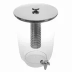 image of American Metalcraft JUICE4 20‑Qt Uninsulated Dispenser, Tritan, 12½"L x12"W x20½"H, Faucet & Cover