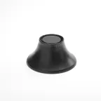 image of American Metalcraft LFTB63 Pedestal Stand, Black Round Mel. Lift,6-1/2" Dia x 3-1/4" H, Height 1"-4"