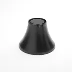 image of American Metalcraft LFTB65 Pedestal Stand – 6½" Dia x 4‑7⁄8" H, Black Melamine, 1‑4" Lift