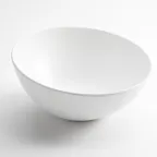 image of American Metalcraft LFTBW11 - 3 Quart (110 oz) Melamine Bowl, 11¼" Diameter x 5½" H, White