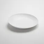 image of American Metalcraft LFTBW16 – 3.5 Quart (96‑127 oz) Angled Melamine Bowl, 16" Dia x 3" H, White