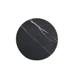 image of American Metalcraft MB14 Serving Board – 14" Diameter x 1‑1/8" H, Melamine Tray, Black Marble Pattern, No Handle