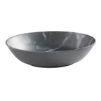 image of American Metalcraft MCB36GM - 36 oz (1 Qt) Round Melamine Bowl, 8.75" Dia x 2" H, Marble Grey
