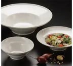 image of American Metalcraft MEL7 Bowl – 12" Diameter x 3.25" H, 87 oz (2 qt) White Melamine, Dishwasher Safe, Fits IS3