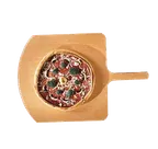 image of American Metalcraft MP1826 Pizza Peel 18" x 18" Wood Blade, 8" Wood Handle, 26" Length