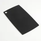 image of American Metalcraft MPSB16 Black Wood Serving Board, 16" L x 8" W x ¼" H, NSF Certified, No-Handle Platter