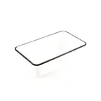 image of American Metalcraft MRCW10 Melamine Bowl, 64 oz (2 Qt), 10" L x 6" W x 3" H, White with Black Rim, Dishwasher Safe