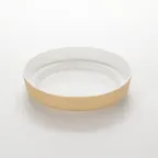 image of American Metalcraft MSEA10G Seafood Tray, 10" Diameter Gold Melamine Tableware, Plastic