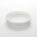 image of American Metalcraft MSEA10S Seafood Tray – 10" Diameter Silver Melamine Plastic Serving Tray