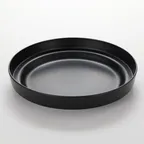 image of American Metalcraft MSEA12B Seafood Tray – 13" Black Melamine, Plastic Construction, Ideal for Crabs