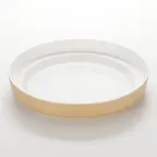 image of American Metalcraft MSEA12G Seafood Tray – 13" Gold Melamine Servingware, Plastic Build