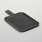 image of American Metalcraft MSP91 Serving Peel Board, 9-1/8" L x 7-3/8" W x 1/2" H, 12-5/8" L Handle, Black Melamine Platter